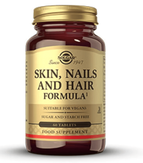 Solgar Skin, Nails and Hair Formula, zdravá pleť, nehty a vlasy, 60 tablet
