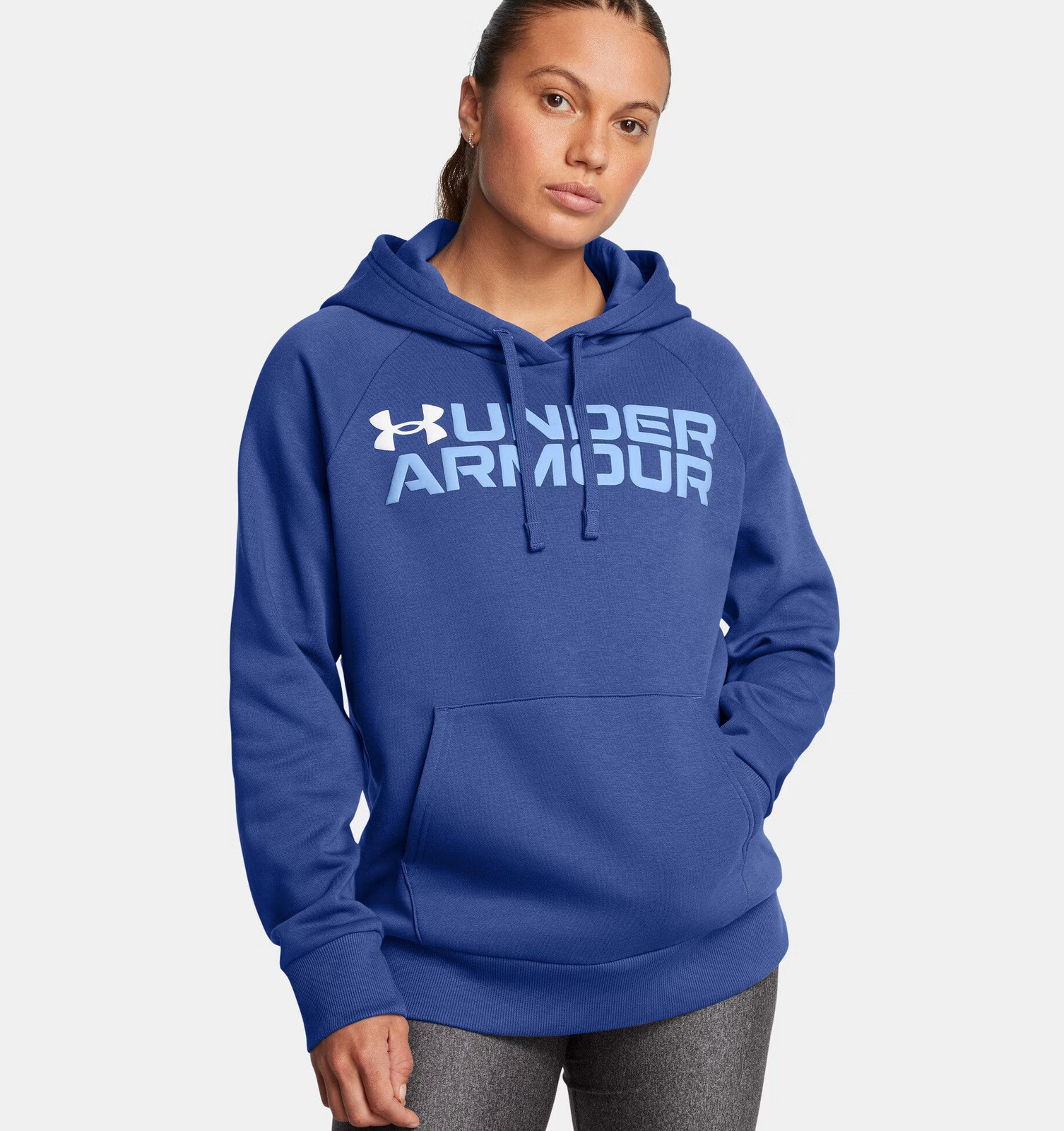 Dámská mikina Under Armour Rival Fleece Wordmark Hoodie