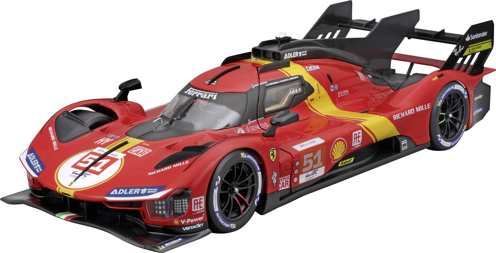 Bburago Ferrari Race 499P LeMans '23 1:18 model auta