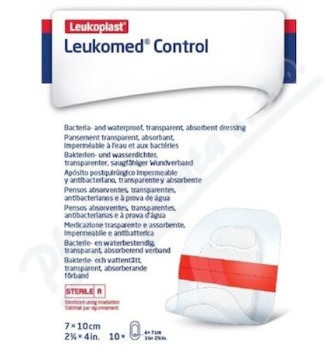 Leukoplast Leukomed Control absorpční krytí s polštářkem 7x10cm 10ks