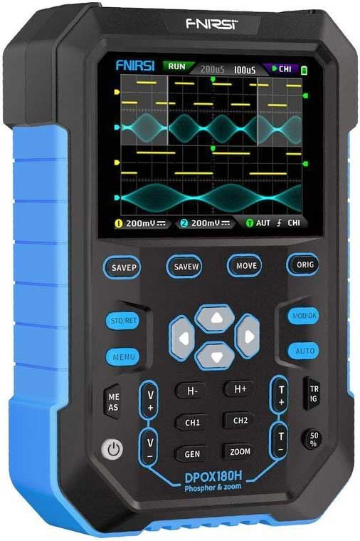 Osciloskop a generátor signálu 180MHz FNIRSI DPOX180H