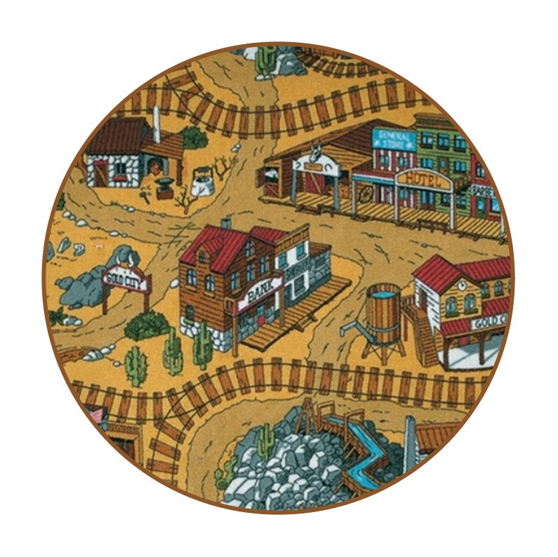 Dětský kusový koberec Western kruh - 60x60 (průměr) kruh cm