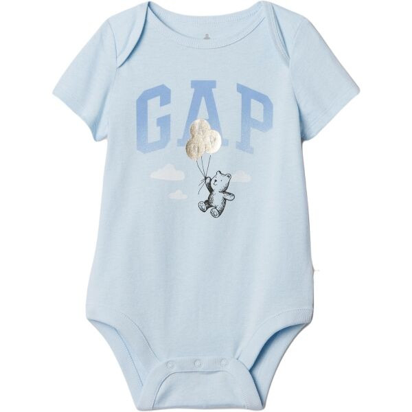 GAP V-BEAR LOGO Dětské body, světle modrá, velikost