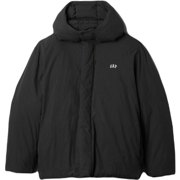 GAP INTL HOODED LOGO Pánská bunda, černá, velikost