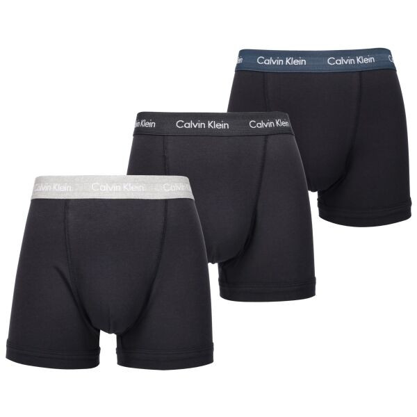 Calvin Klein 3 PACK TRUNKS - STRETCH Pánské trenýrky, černá, velikost