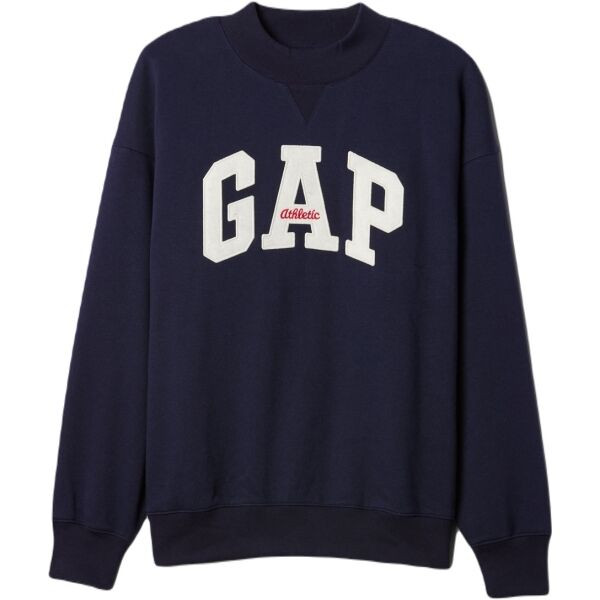 GAP MOCKNECK Dámská mikina, tmavě modrá, velikost