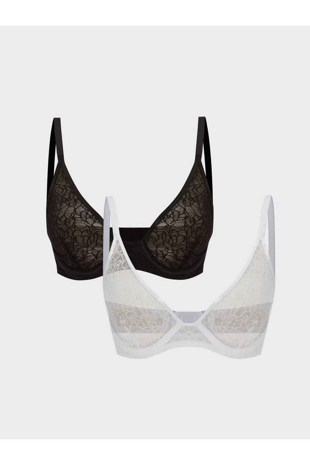 LC Waikiki 2-Pack Underwired Unfilled Lace T-Shirt Bra