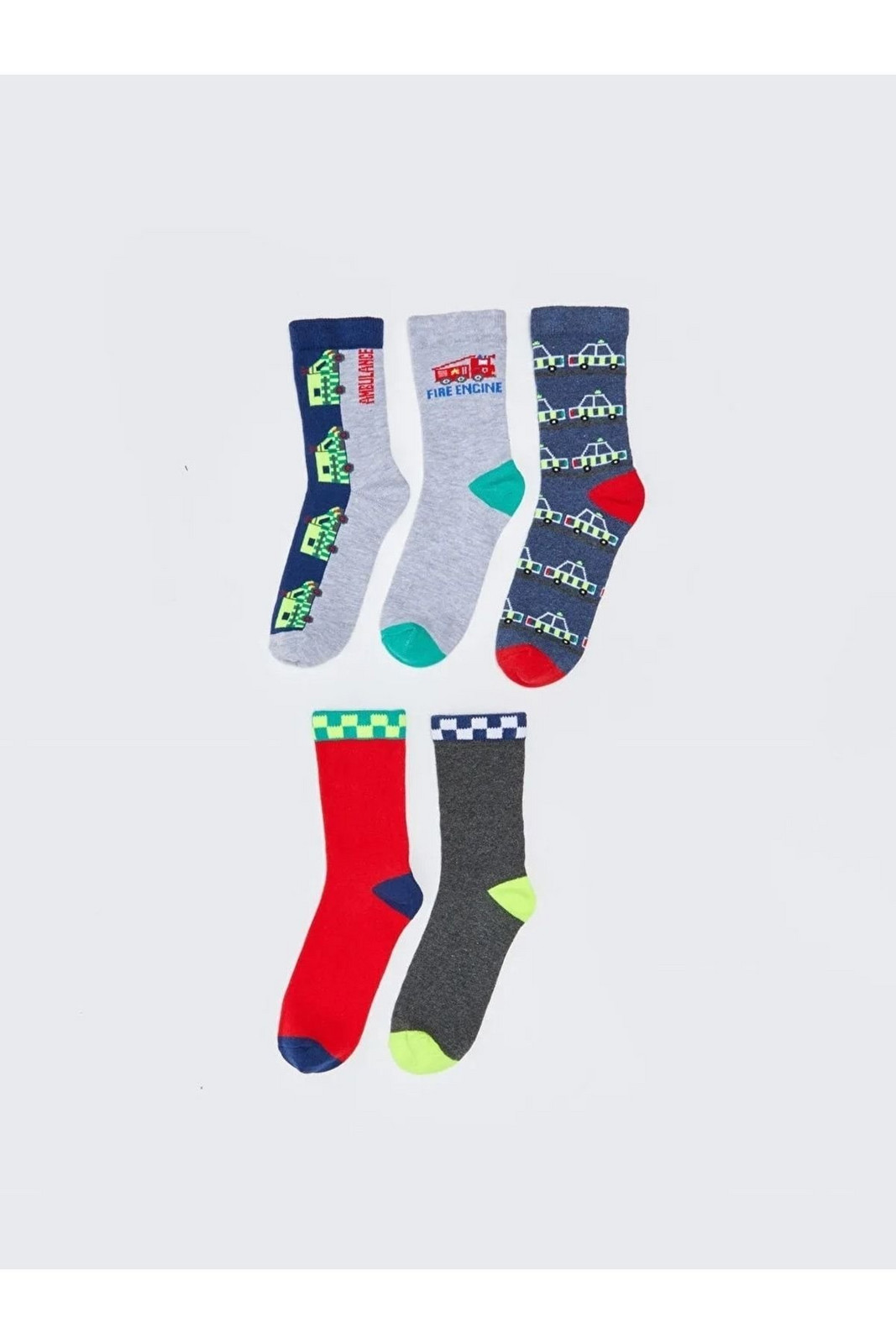 LC Waikiki 5-Pack Boy Patterned Socks