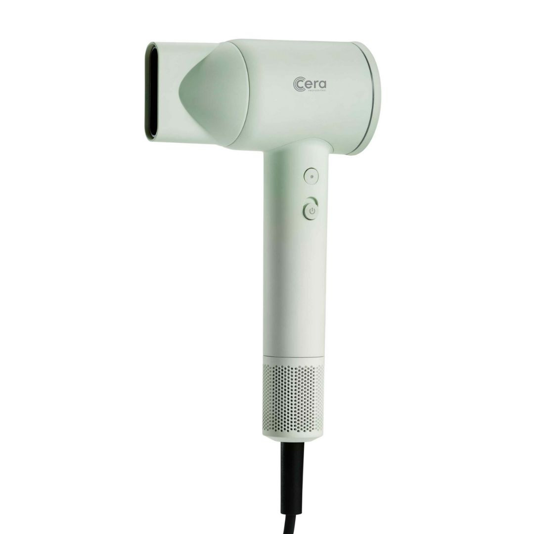 Cera PRO BLDC Dryer - profesionální fén na vlasy, 1600W PASTEL GREEN - pastelově zelený