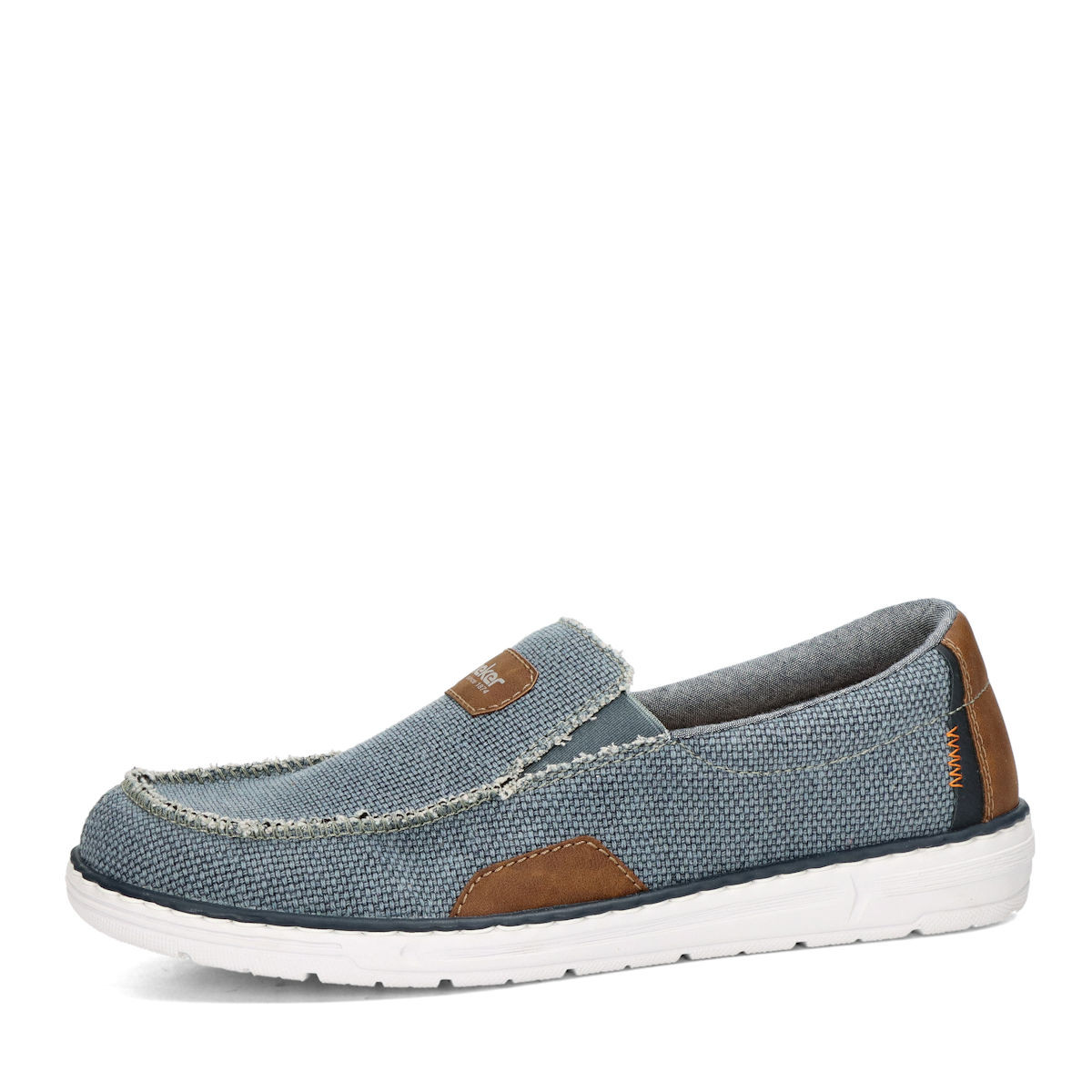 Rieker pánské komfortní mokasíny - modré - 40