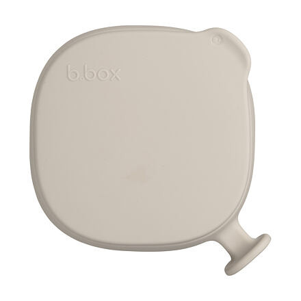 B.box Silikonová miska s víčkem a přísavkou 300 ml - béžová