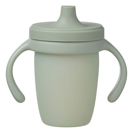 B.box Silikonový hrneček s pítkem 240 ml - zelený