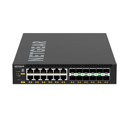 NETGEAR M4350-12X12F Řízený L3 10G Ethernet (100/1000/10000) 1U Černá XSM4324-100NES