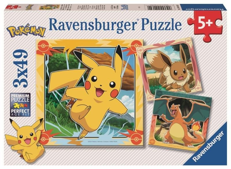 Puzzle Pokémon 3x49 dílků