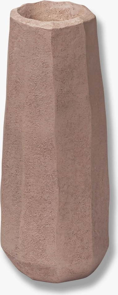 Růžová váza z polyresinu (výška 15,5 cm) Nuki – Mette Ditmer Denmark