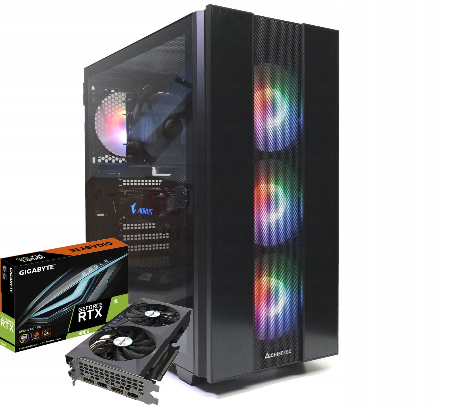 Pc pro Gier! i5 12400 32GB Rtx 3060 12GB M.2 Nvme 1000GB 1TB W10/11 Rgb