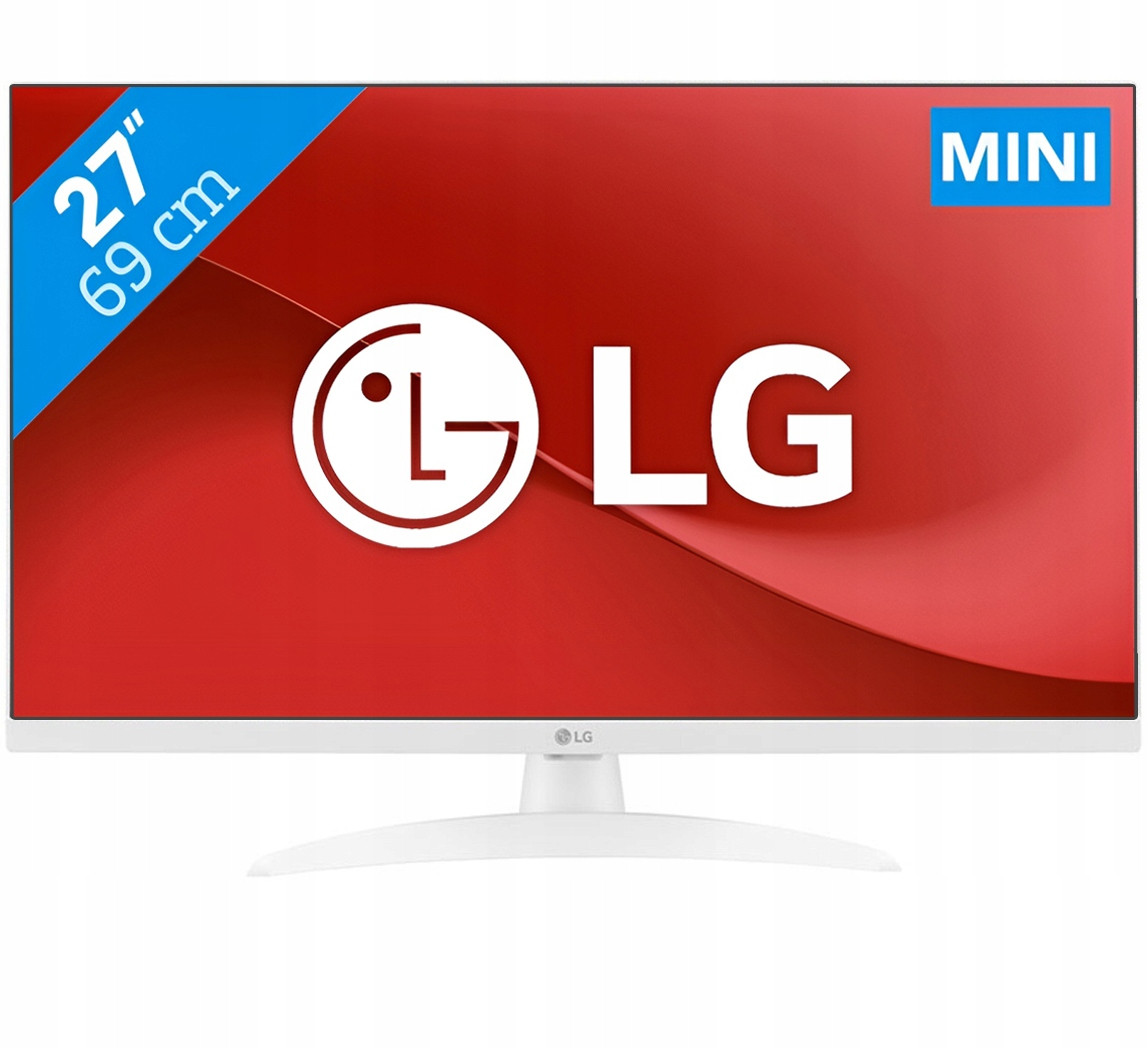 Televize 27 Palců Lg 27TQ615S Ips Fhd WiFi Bluetooth DVB-T2 Hevc Bílá