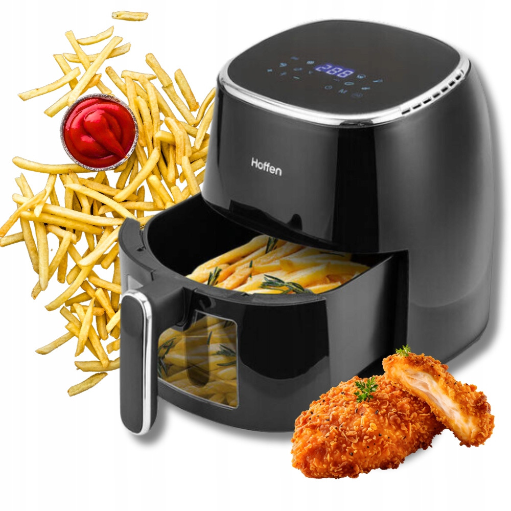 Fritéza bez tuku fritéza s okénkem Hoffen 1550W 5L