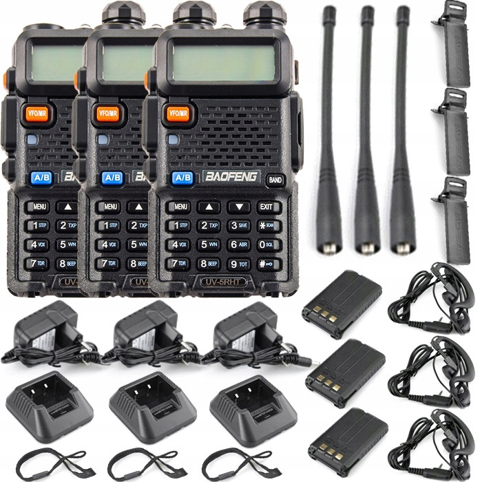 Radiotelefon Vysílačka Baofeng UV-5R Ht 5W 4x