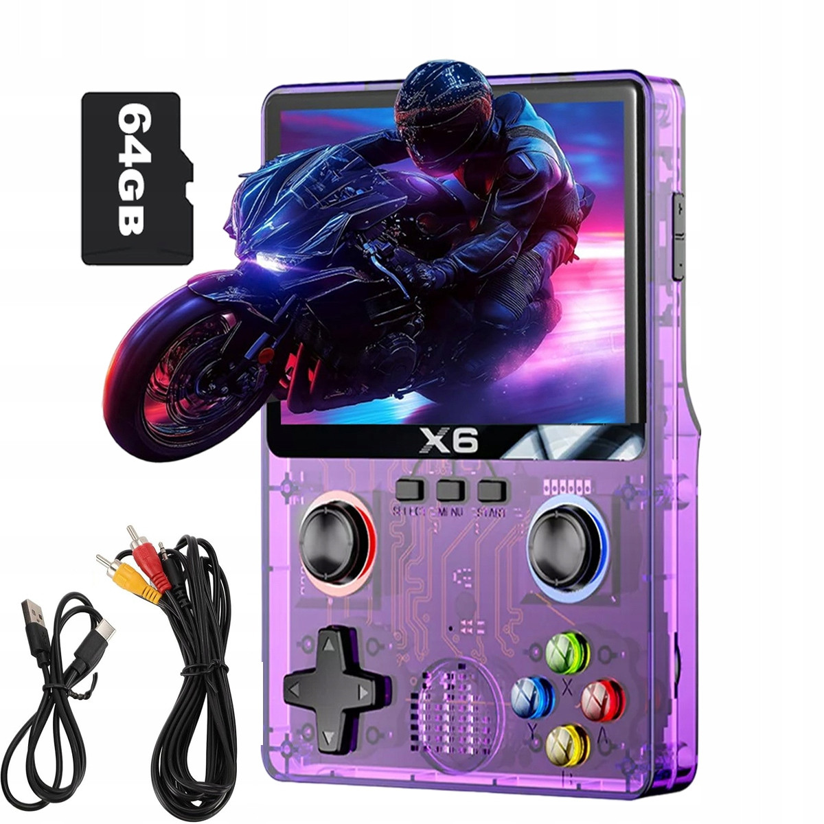 Herní Konzole Přenosná Mobilní Mini Retro 6000 Hry 3,5 Ips obrazovka Oca