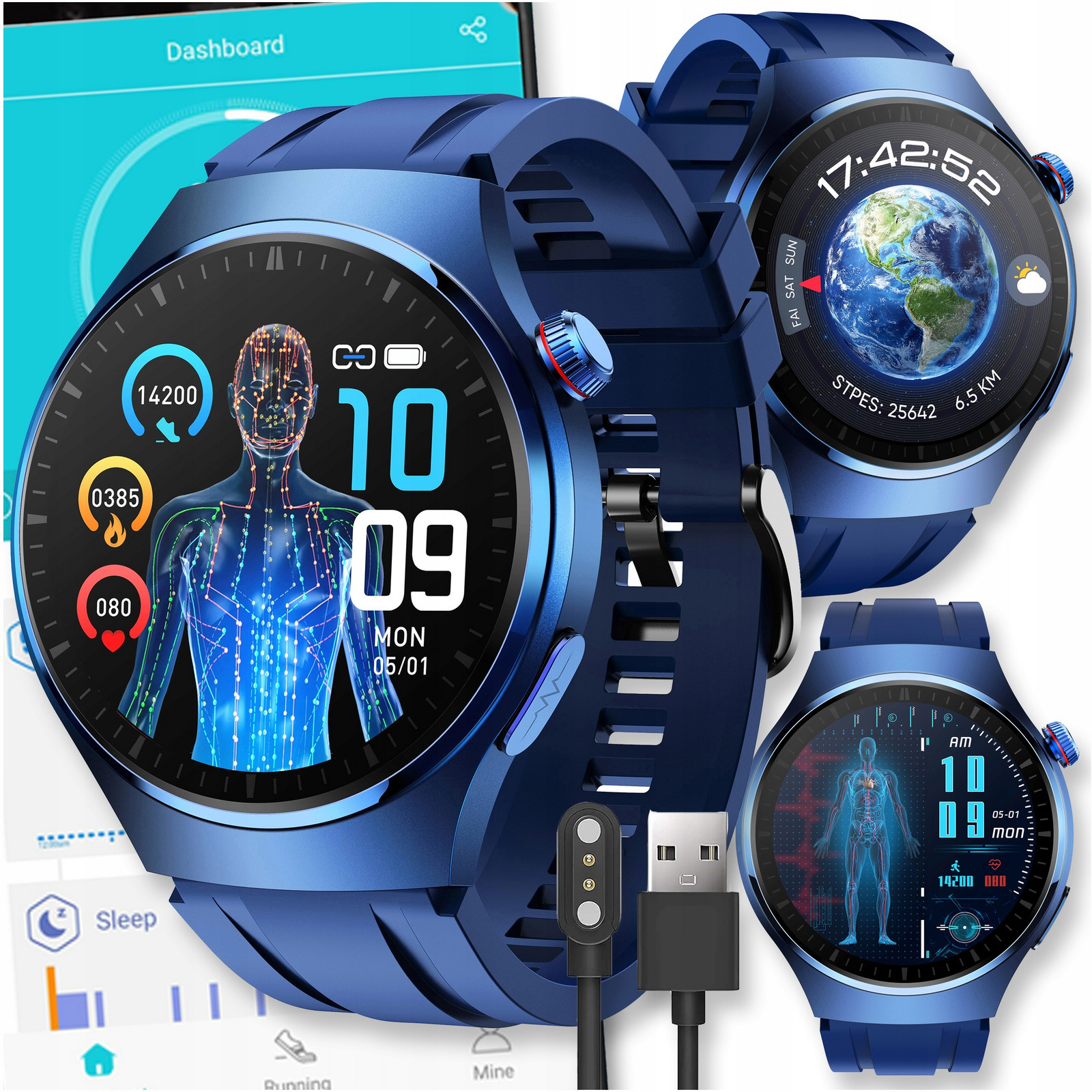 Chytré Hodinky Watch Amoled Hodinky Atm Vodotěsnost Pánské Hovory Sport Puls