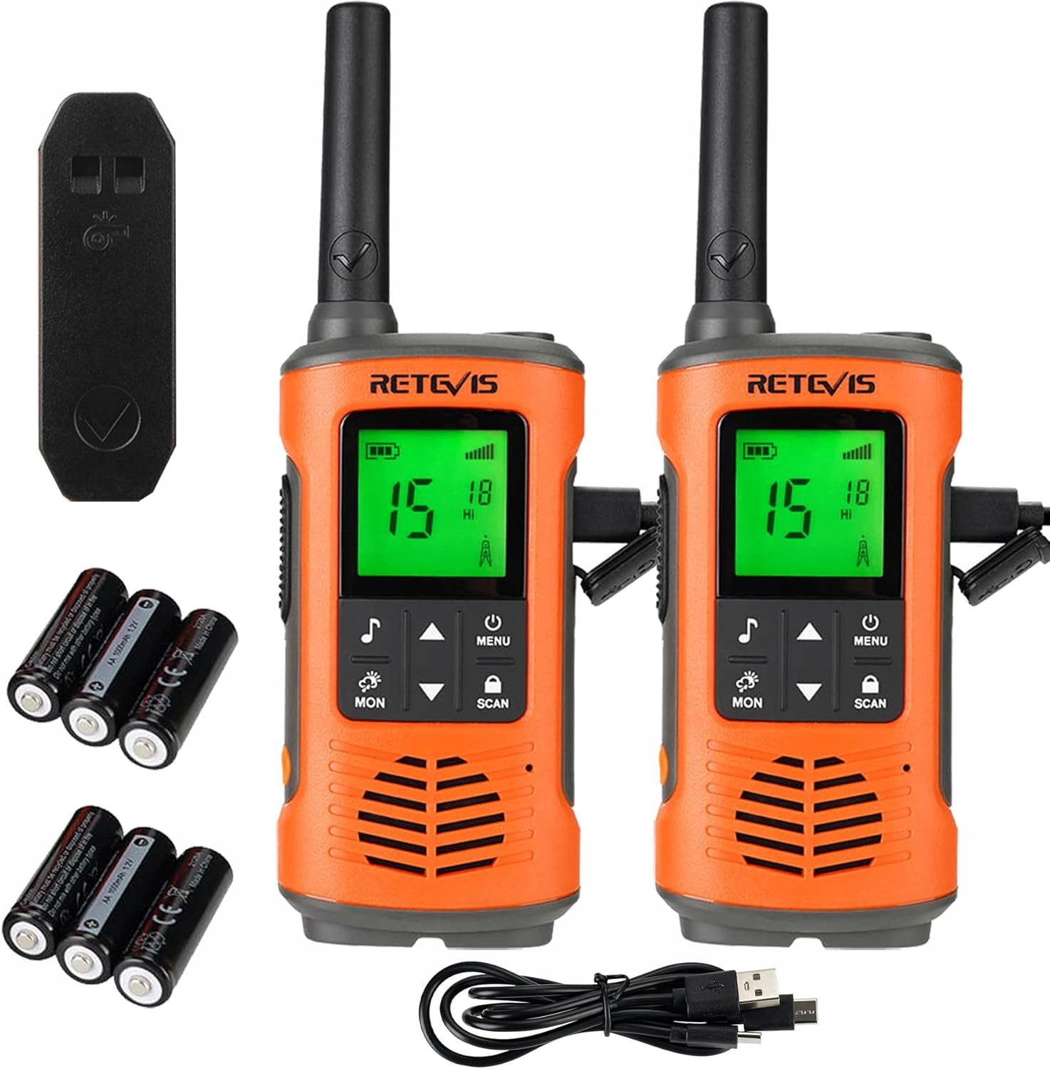 Retevis RT45P Walkie Talkie, Voděodolnost IP67, PMR446, 3KM (2Umění)