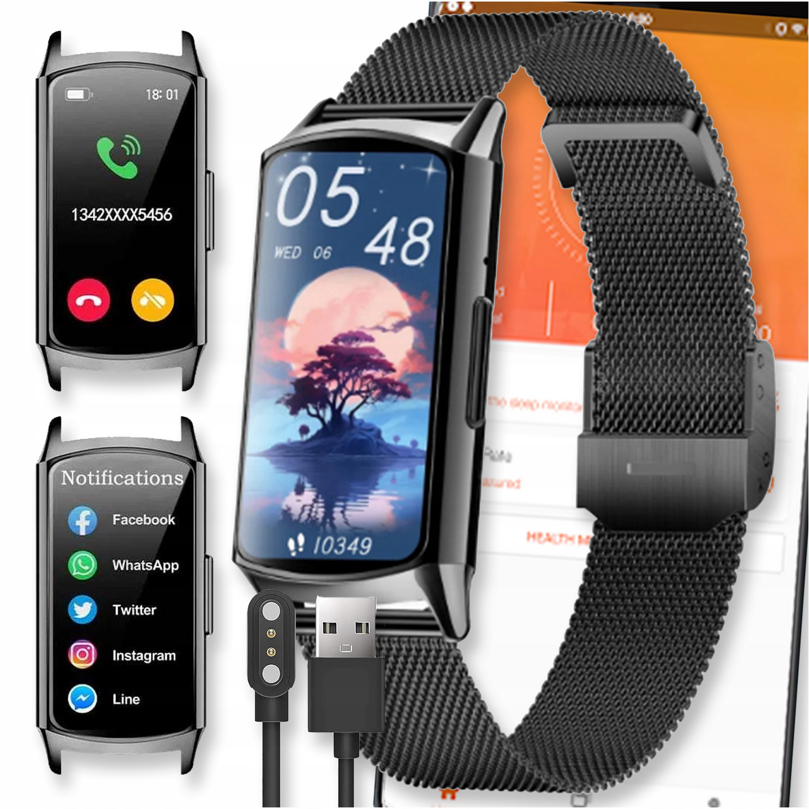 Chytré Hodinky Watch Amoled Hodinky Atm Black Černá Dámská Vodotěsnost SP02