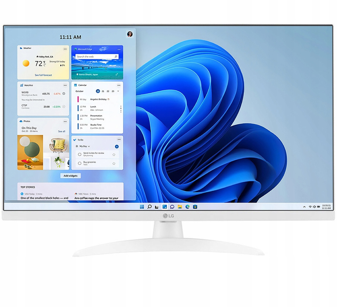 2v1 Monitor+televize Lg 27TQ615S 27 Palců Ips Fhd WiFi Bt DVB-T2 Hevc Dálkové Ovládání