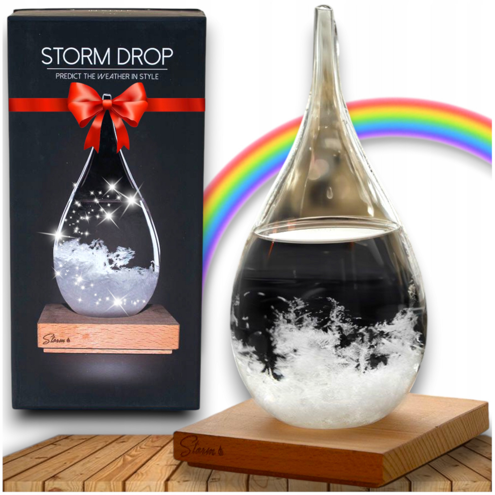 Chemický Barometr Storm Glass Bouřková Kapka Bouřkový Globus dárek