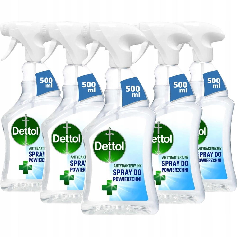 Sada Dettol 5x Original Antibakteriální sprej 500ml na čištění a mytí