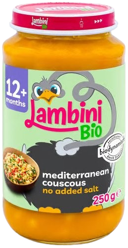 LAMBINI BIO Demeter příkrm středomořský kuskus 250 g