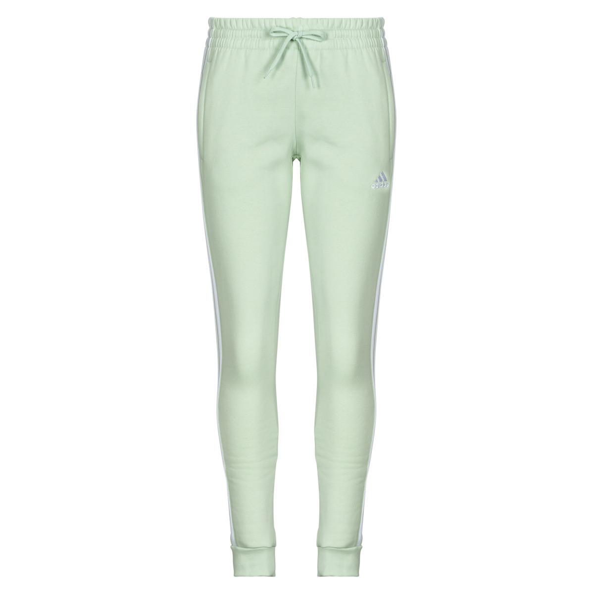 adidas  Essentials 3-Stripes Fleece Joggers  Zelená