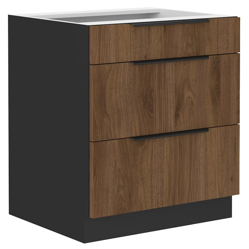 Kuchyňská skříňka Monza ořech okapi 60d 3s bb