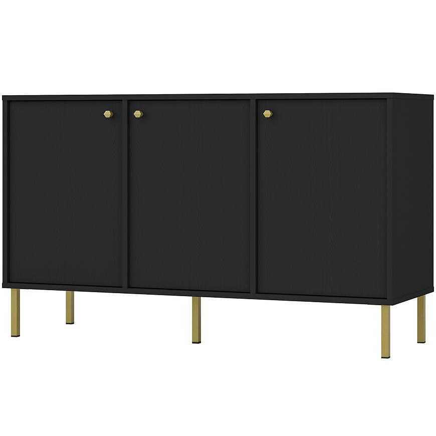 Komoda Tokyo 2  3F černý grafit 813