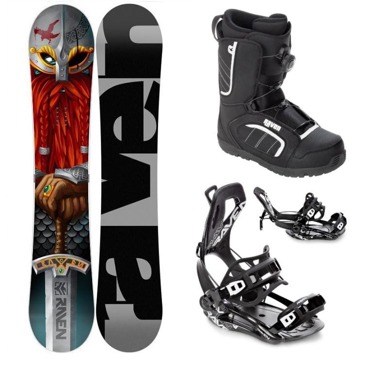 Raven Dwarf snowboard + Raven Fastec FT360 black vázání + Raven Target ATOP obuv