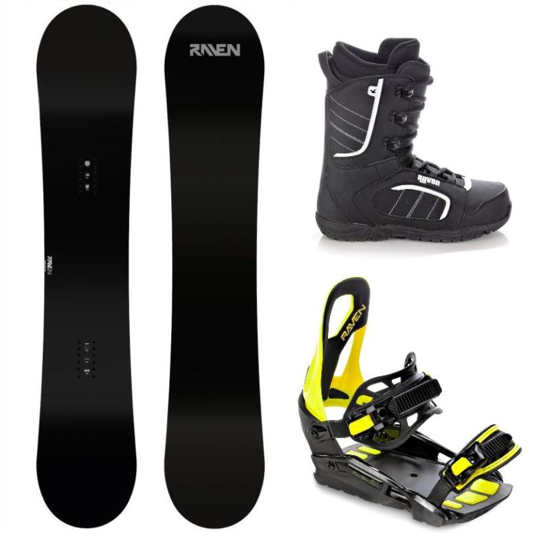 Raven Pure black pánský snowboard + Raven S230 lime vázání + Raven Target obuv