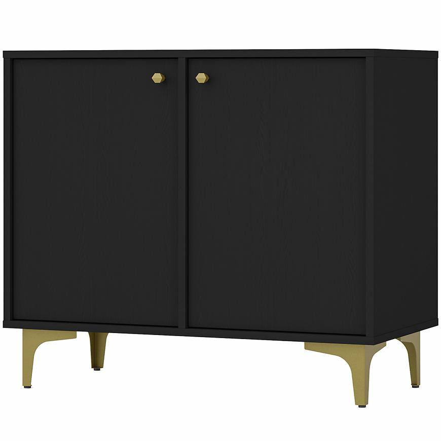 Komoda Tokyo 1  2F černý grafit 812