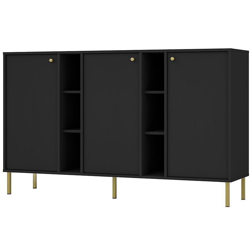 Komoda Tokyo 2  3D černý grafit 823