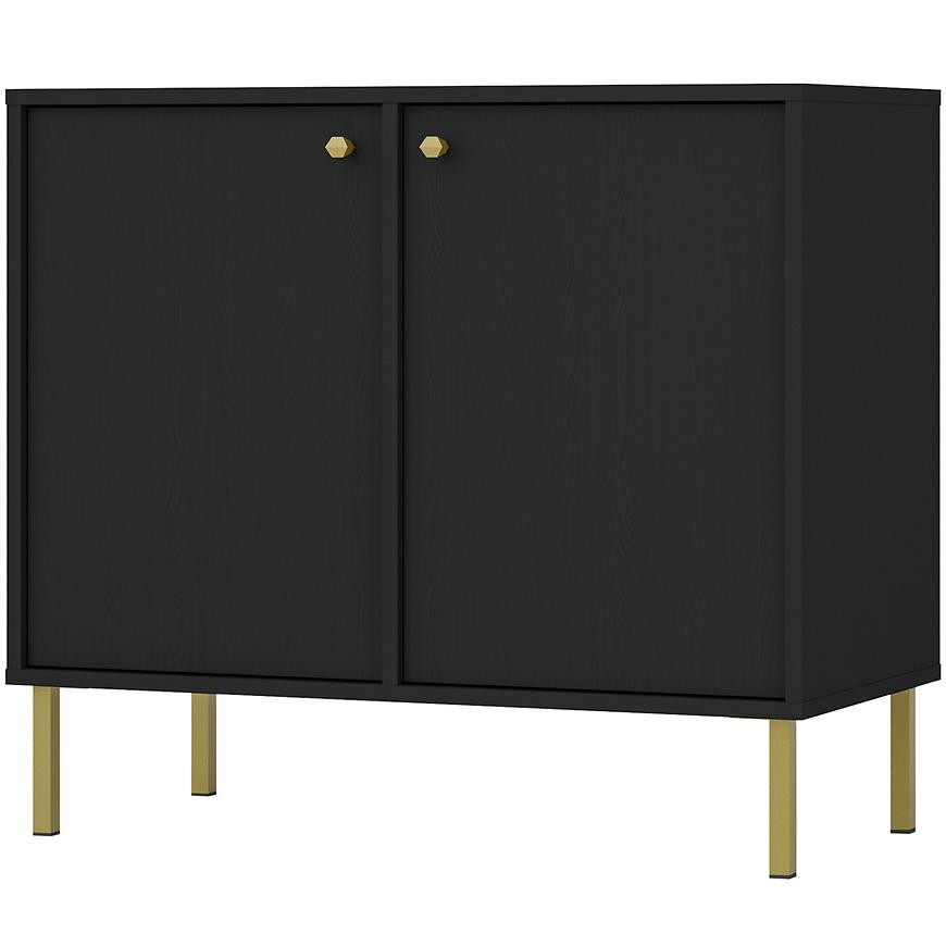 Komoda Tokyo 2  2F černý grafit 812