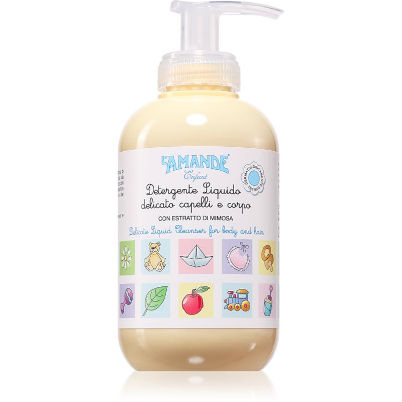 L'Amande Baby Delicate Liquid Detergent šampon a sprchový gel pro děti 250 ml