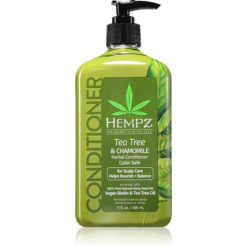 HEMPZ Tea Tree & Chamomile hydratační kondicionér na vlasy 500 ml