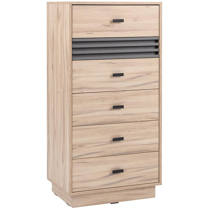 Komoda Allmo AL18 světlý dub estana/antracit