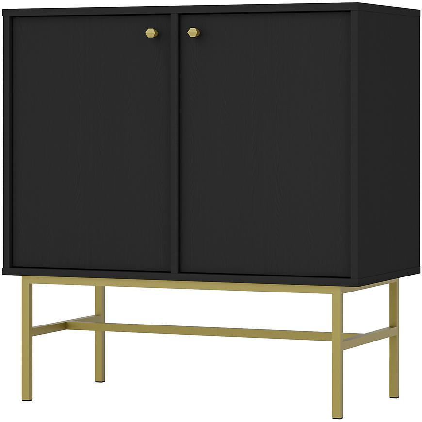 Komoda Tokyo 3  2F černý grafit 812