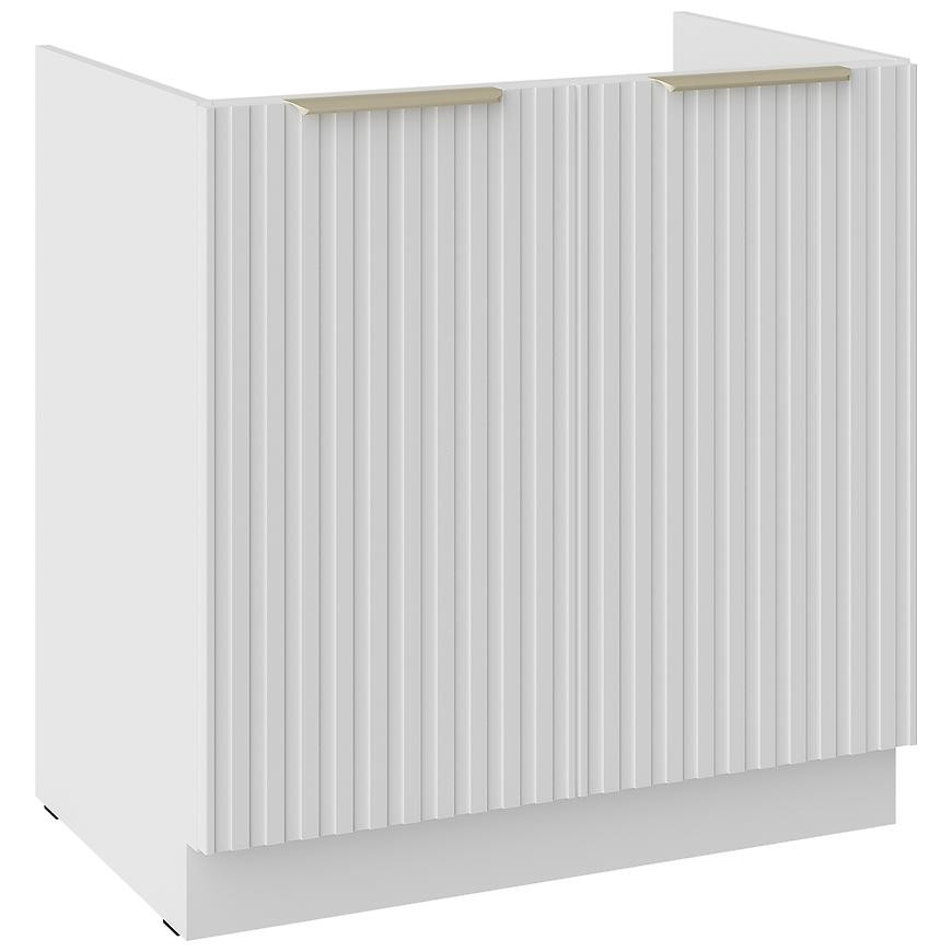 Kuchyňská Skříňka Tuluza 80ZL 2F BB bíly mat lamel