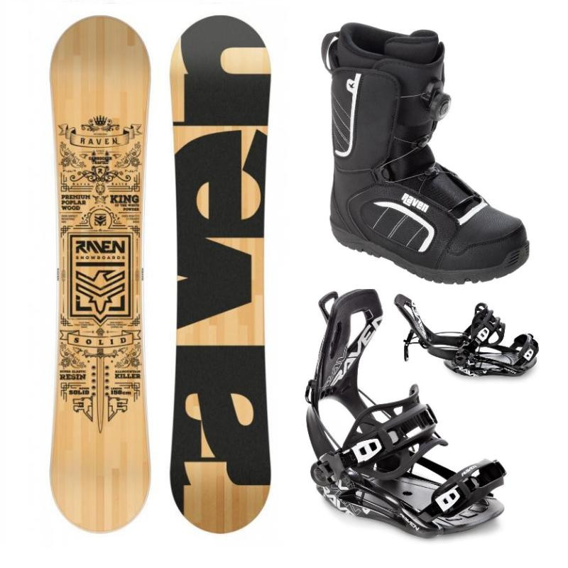Raven Solid classic snowboard + Raven Fastec FT360 black vázání + Raven Target ATOP obuv