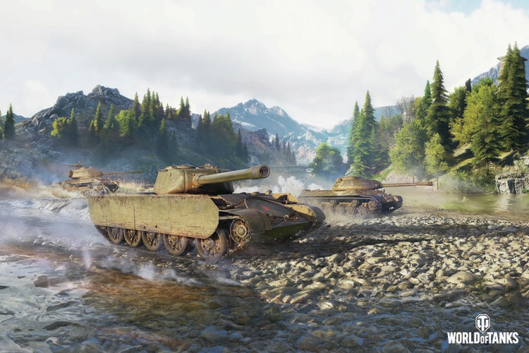 WOT Ilustrace World of Tanks - River, WOT, 40 × 26.7 cm