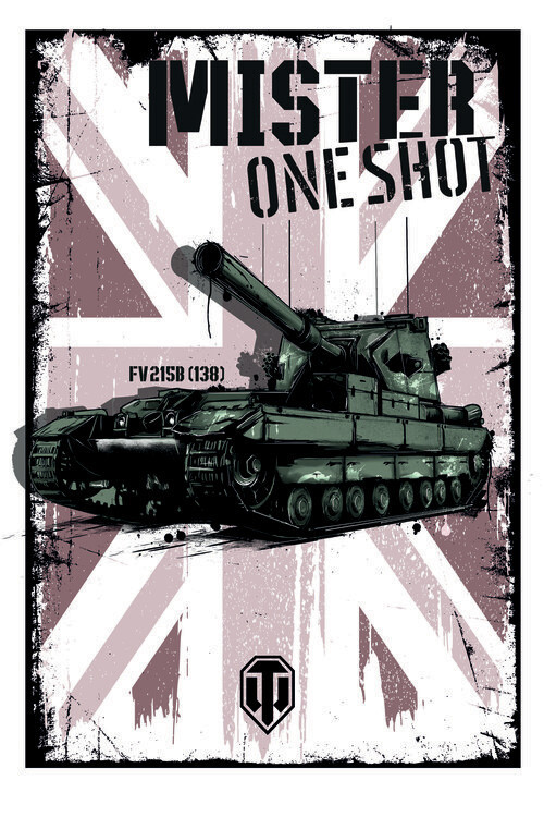 WOT Ilustrace World of Tanks - Mister One Shot, WOT, 26.7 × 40 cm