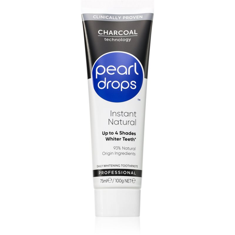 Pearl Drops Instant Natural Black bělicí zubní pasta 75 ml