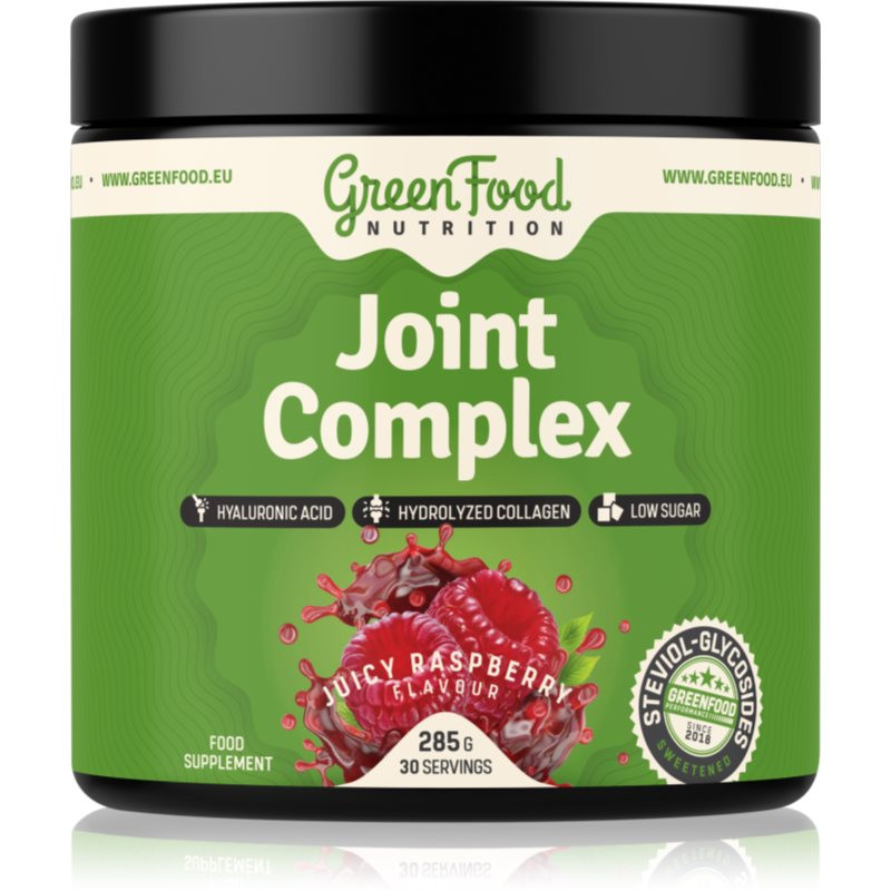 GreenFood Nutrition Joint Complex prášek pro podporu normálního stavu kloubů příchuť Juicy Raspberry 285 g