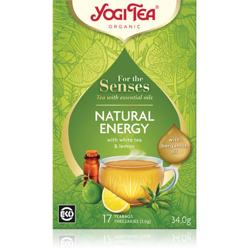 Yogi Tea For The Senses Natural Energy BIO porcovaný čaj 17x2 g